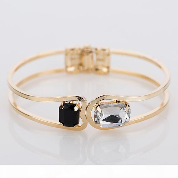 

fashion women's bracelet gold elegant jewelry fashion crystal bracelet christmas gifts for women, christmas gifts, Black