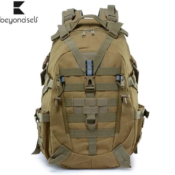 

mountaineering outdoor bags multi-functional waterproof sports camping camouflage khaki army tactical backpack package bl075