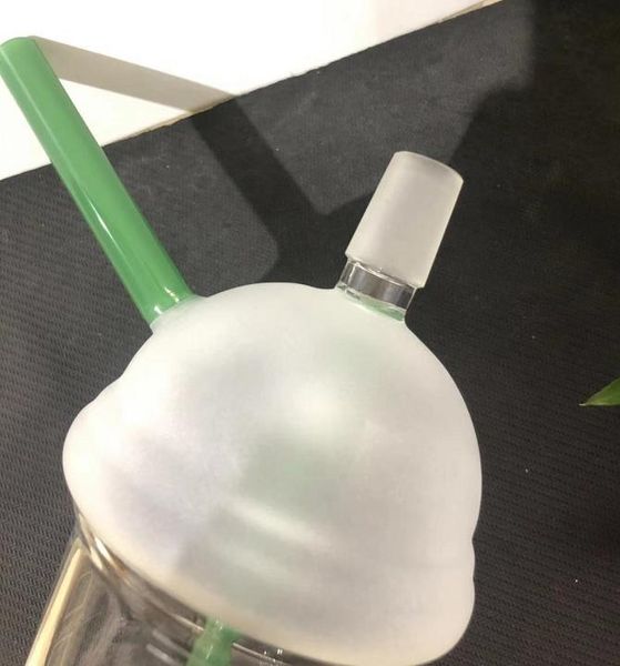Tazza sabbiata Pipa ad acqua Dab Concentrato Oil Rig Bong in vetro Cupola in vetro e vetro per unghie Dabuccino Pipa per fumatori Narghilè