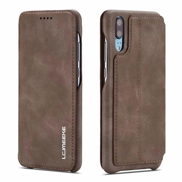 

роскошный кожаный чехол для huawei p20 p30 p40 pro lite ultra think с картой слотом wmtbui loveshop01
