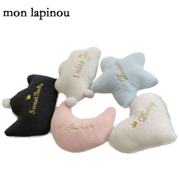 

плюшевые сердца корона подушка фаршированные мягкие розовые принцессы стиль подушки домой диван декор бросок подушка звезда луна облака форм