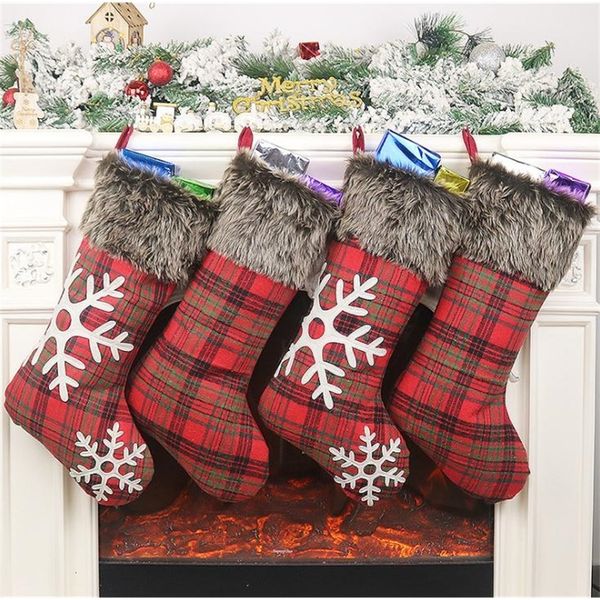 

santa party factorywre6decorations stockings decor ornament trees christmas stocking candy socks bags xmas gifts bag