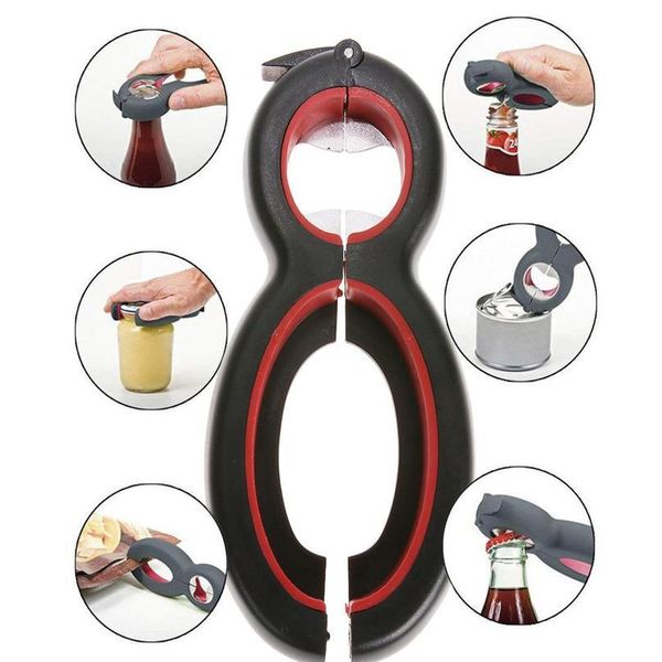 

8 shaped multifunction stainless steel can opener bottle opener jar opener bbyywc