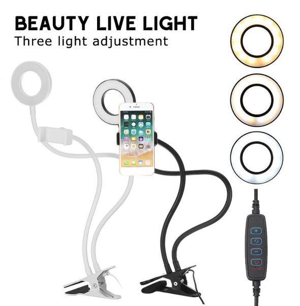 

dimmable pgraphy ring light led beads ringlight lamp for makeup & light tripod