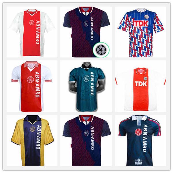 

97 98 ajax retro soccer jerseys 94 95 04 05 litmanen kluivert seedorf davids rijkaard overmars 1990 00 01 cruijff football shirt uniform, Black;yellow