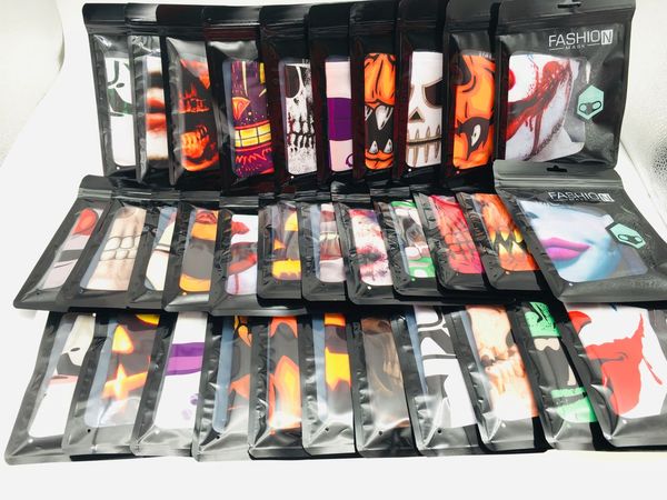 

женщины человек хлопок хэллоуин лицо покрытие моющийся многоразовый bandana madks для велоспорта отдых путешествия bbyaga bwkf