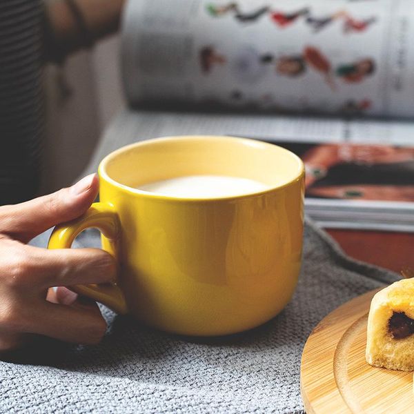 

mugs coffee large capacity thick heat-resistant cerami cup household belly water travel mug tazas de ceramica creativas