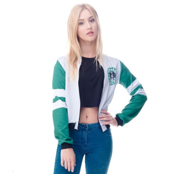 

женская куртка бомбардировщика 3d напечатанная русалка принцессы принцессы sexy nower куртка пальто вскользь базовые куртки падение, Black;brown