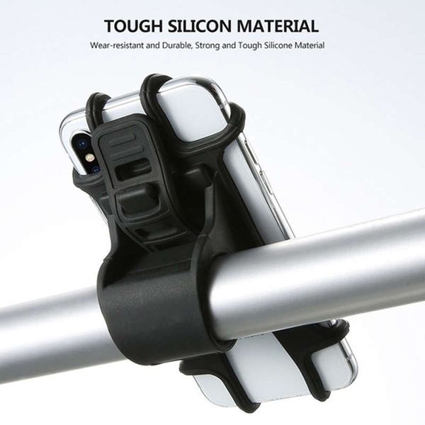 

bicycle silicone mobile phone wheel assembly bracket, mountain bike universal accessories
