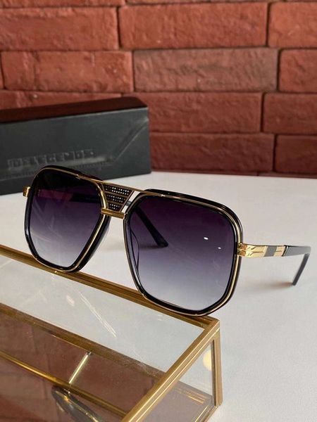 

men sunglasses legends 666 black gold grey gradient sonnenbrille occhiali da sole mens fashion sunglasses shades with box, White;black