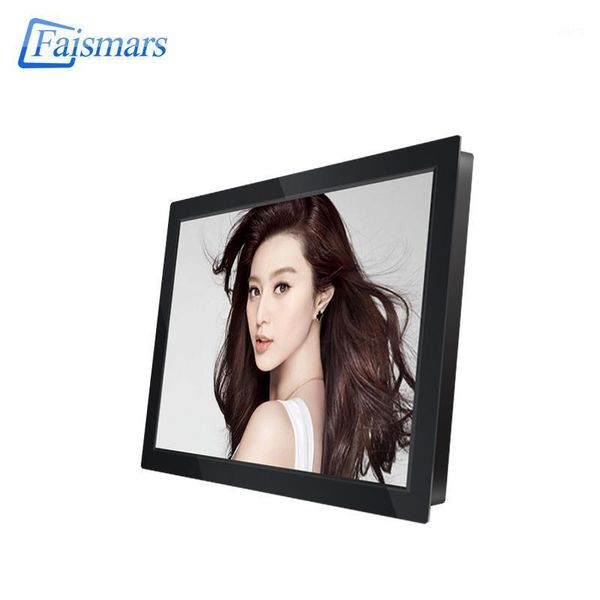 

monitors 12.1 inch rack mount industrial lcd monitor with 1400*1050 touch screen 12" metal shell buckle type display vga/dvi inputs1