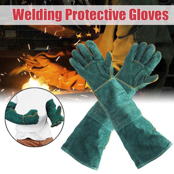 

high 1pair resistant electric temperature welding welders long gloves 60cm js23 201021