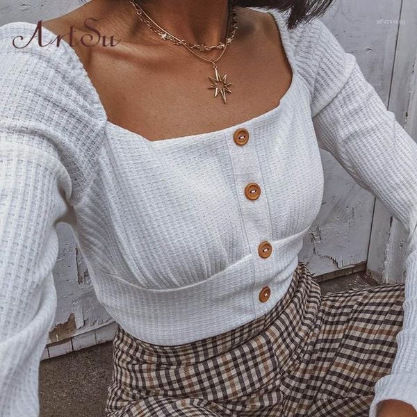 

2021 cotton long sleeve white bodyxuit women slash neck jumpsuit autumn single breasted bodycon romper asju602341, Black;white