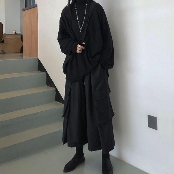 

fashion europe women's sets wild winter new 2019 pullovers women sweater solid color elastic waist wide legs pants y6341, White