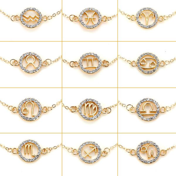 

signs meetvii twelve charm constellations for women men birthday gift cubic zircon zodiac chain braceletsph1y