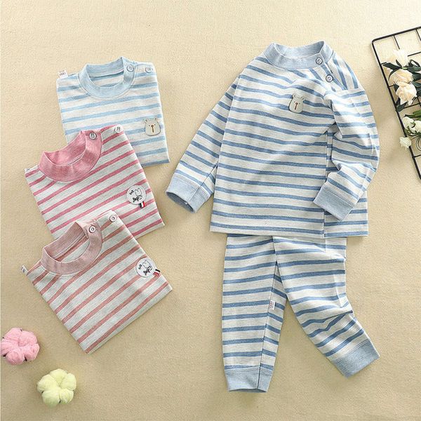 

children's underwear wool set clothing cotton and winter new baby autumn trousers pajamas home cloth, Blue;red