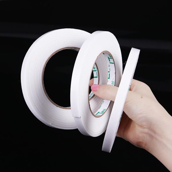 

2016 le sided acrylic foam adhesive tapes strong sticky lasting high viscosity white office tapes school supplies 10mm x 3m h