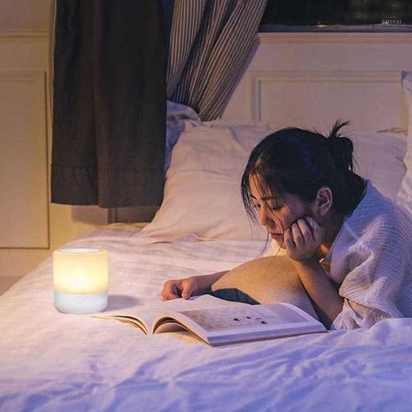 

party favor rechargeable smart led touch control night light induction dimmer intelligent nursing lamp 6 colors adjustable lamps1
