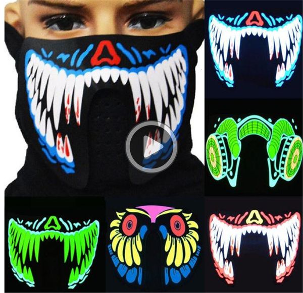 

styles el flas led 41 music wit sound active for dancing riding skating voi control mask party masks dc579 elizabeth