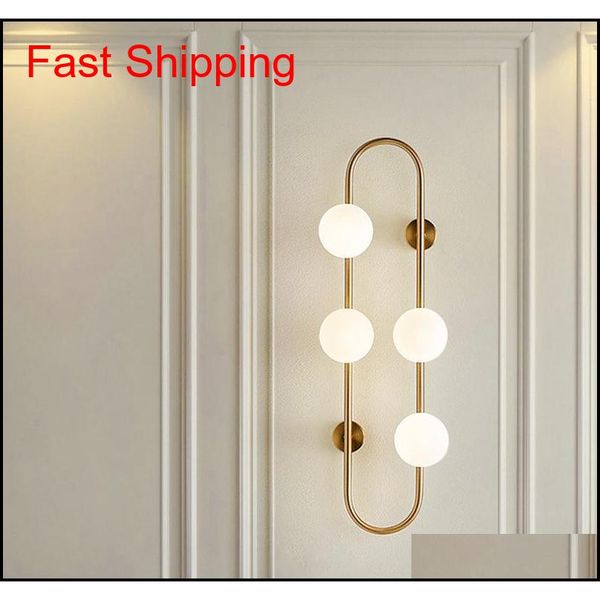 

nordic living room tv background wall glass ball lamp post-modern bedroom bedside lamp studio wall 5c0ep