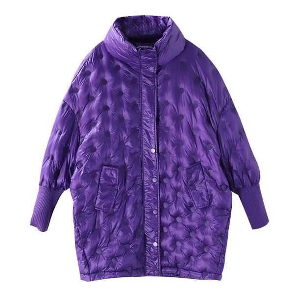 

women's down & parkas white duck jacket outwear ultralight female 2021 casual winter coat women thin long l080, Black