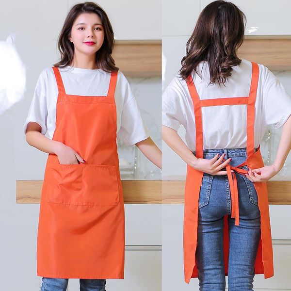 

2021 new apron solid color apron