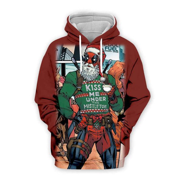 

printed hooded pullover men's casual 3d outdoor sports sweater, Gray