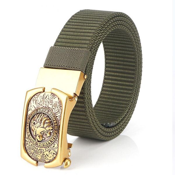 

досуг мода нейлон новый дизайн новый стиль ретро повседневная мужская холст ремень орел автоматическая пряжка ремня унисекс нейлон, Black;brown