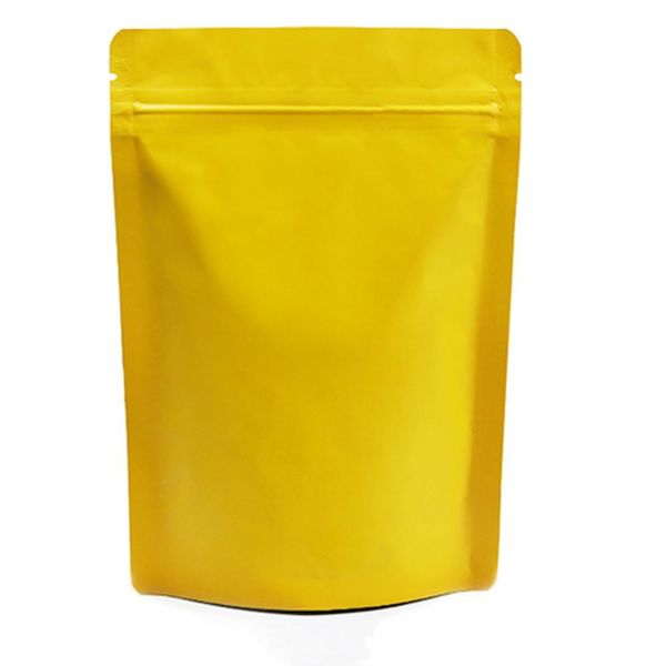 

50pcs lot 1318cm matte glossy colors stand up aluminum foil food zip lock package bag mylar tea beans dried flower zipper pouch h bbyzym