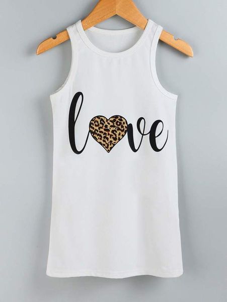 

toddler girls heart and letter graphic tank dress she, Red;yellow