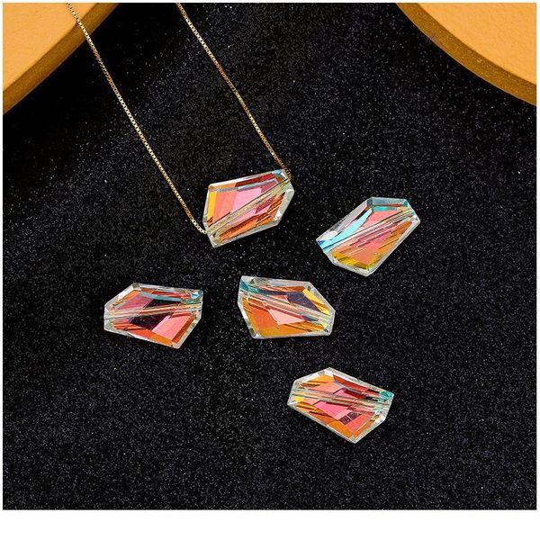 

irregular shape charms glass beads loose spacer beads crystal pendant accessories for jewelry making d qylkgu