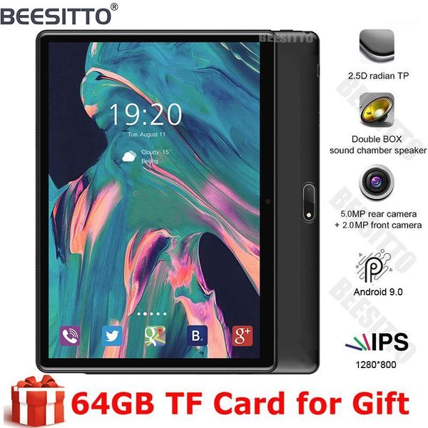 

2020 new sales android 9.0 tablet pc tempered glass 2.5d screen 32gb rom 1280*800 ips 3g wifi 10 inch tablet pc+gifts1
