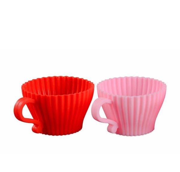 

new soft round sile cake mold with handle muffin chocolate sile mold cupcake liner baking cup mold eg bbyccc bdesports