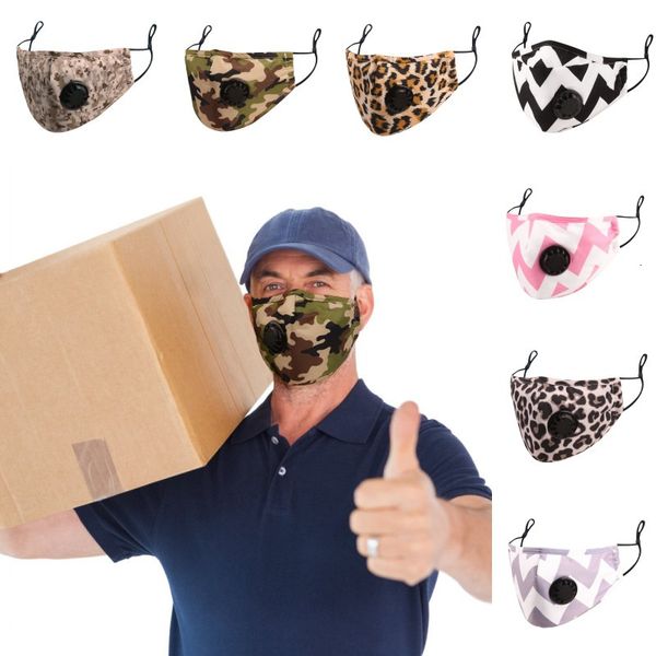 

dhl shipping cotton dust mouth cover audlt sport protection mask reusable with breathing valve protective face masks kimter-b273f, Black