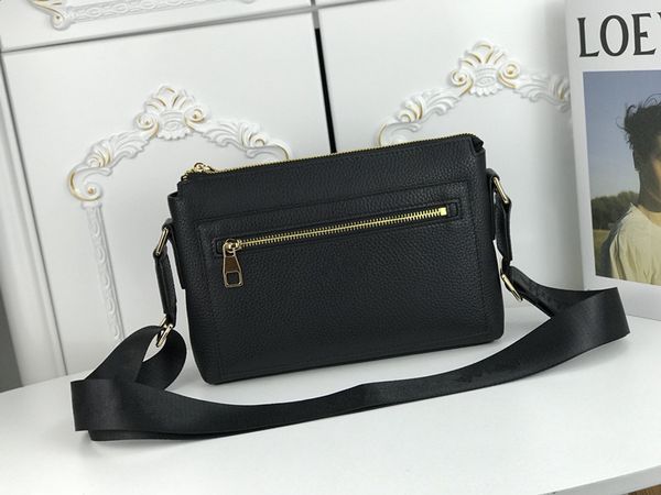 

brand casual men briefcase black genuine leather luxury designer handbag business
