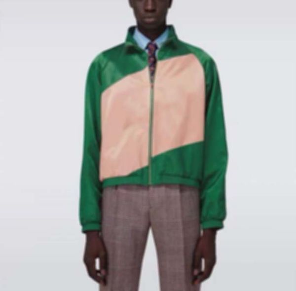 

man designers clothes jackets paris color block letter embroidery baseball casual mens winter coats mens jacket green 05, Black;brown