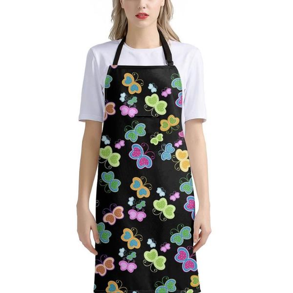 

print floral flower nail polish theme print kitchen aprons dinner party cooking bib funny pinafore cleaning apron