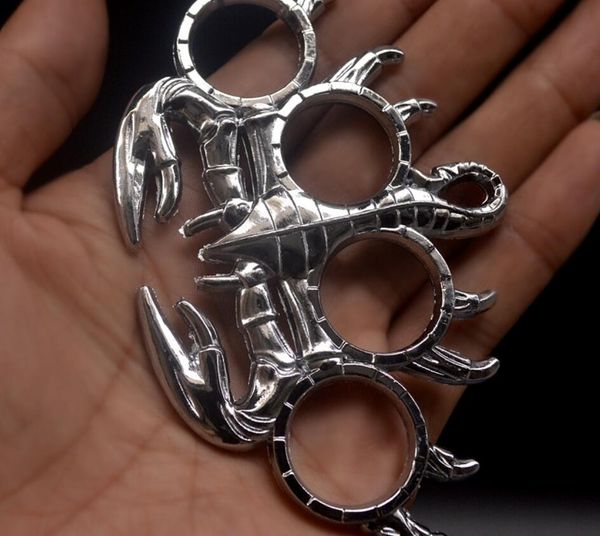 

new brass knuckles holy spiritus mundus named iron dusters fist window breaker finger ring plating knuckle dusters metal alloy#120