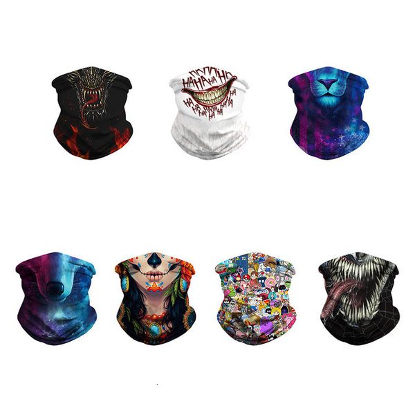 

20pcs bandana sports seamless colorful headband neck warmer magic scarf neck gaiter fishing face shield mask balaclava
