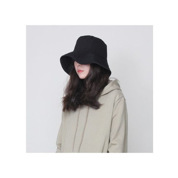 

la maxpa] panama hats for for women bucket hat female portable foldable flat solid color sun hat gorras y200102, Blue;gray