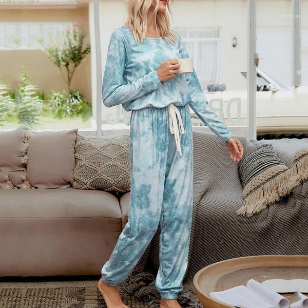 

gym clothing casual tie dye suits women jumpsuits plus size loose long sleeve suit womens belt jumpsuit #z1, White;black