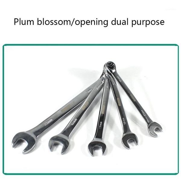 

8/11pcs ratchet combination wrench set with roll-up storage pouch chrome vanadium steel spanner hand repair tools1