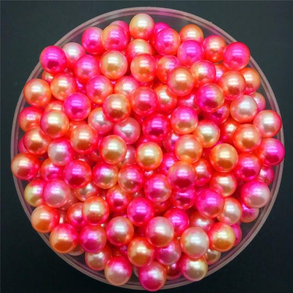 

new 3/4/5/6/8mm color acrylic no hole round pearl loose beads jewelry making new 3/4 bbyeed, Bronze;silver
