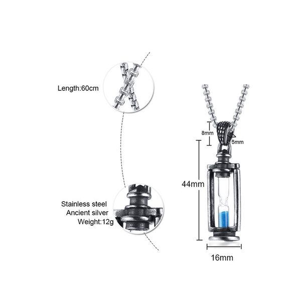 

qwc tbb39 stainless steel necklace sell single 44mm perfume bottle gift women jewelry q1209, Bronze;silver