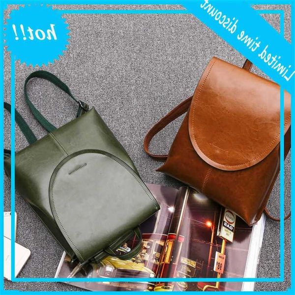 

2020 new leather soft face college backpack guangzhou trend women's bag