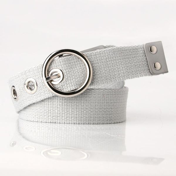 

женщины холст пояса взрослые сплошные цвета регулируемые ремни повседневные повседневные для платья джинсы украшения круглые металлические п, Black;brown