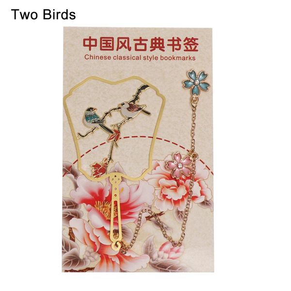 

1 pc chinese style bookmark with tassel panda flowers shape book clip retro brass color pagination mark stationery h bbyagc