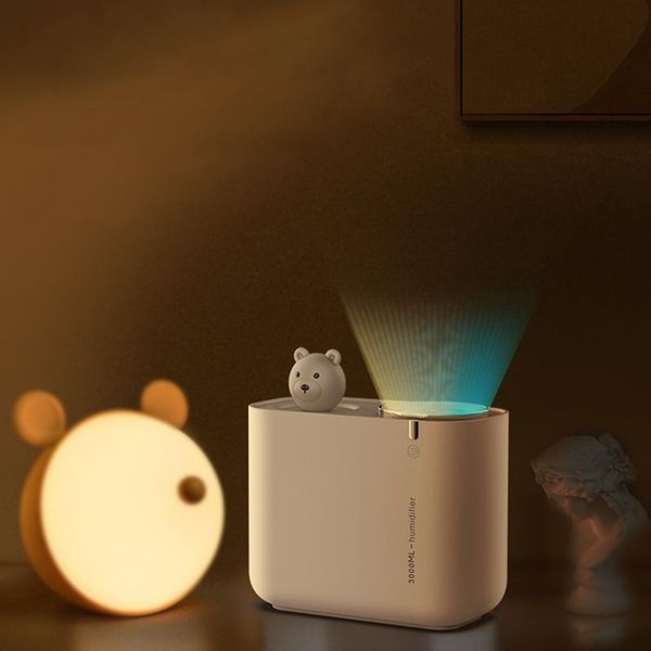 

saengq large capacity air humidifier ultrasonic electric air humidifier purifying aroma air diffuser led light 3000ml h sqcsnn