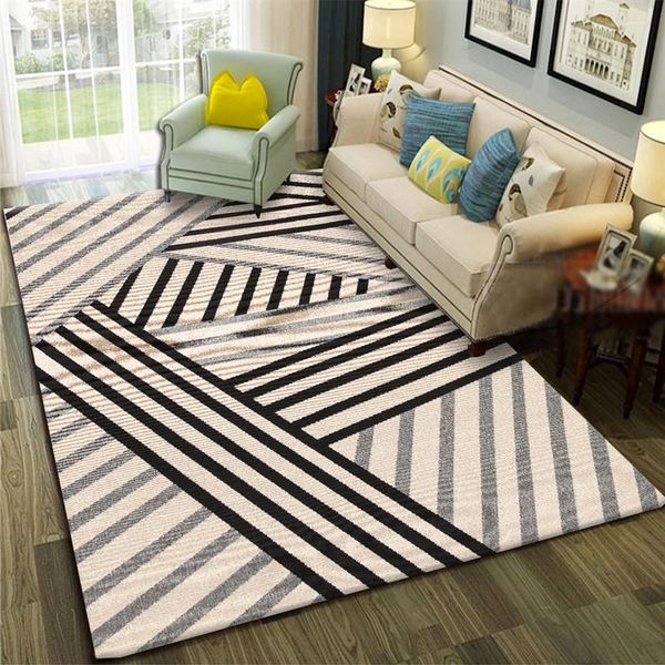 

nordic striped geometric modern carpet non slip entrance door bathroom mat indoor rug kitchen bedroom floor mats home decor