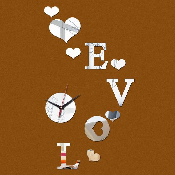 

wall clocks acrylic watch 33 home decoration 3d mirror quartz living room safe design diy large sticker